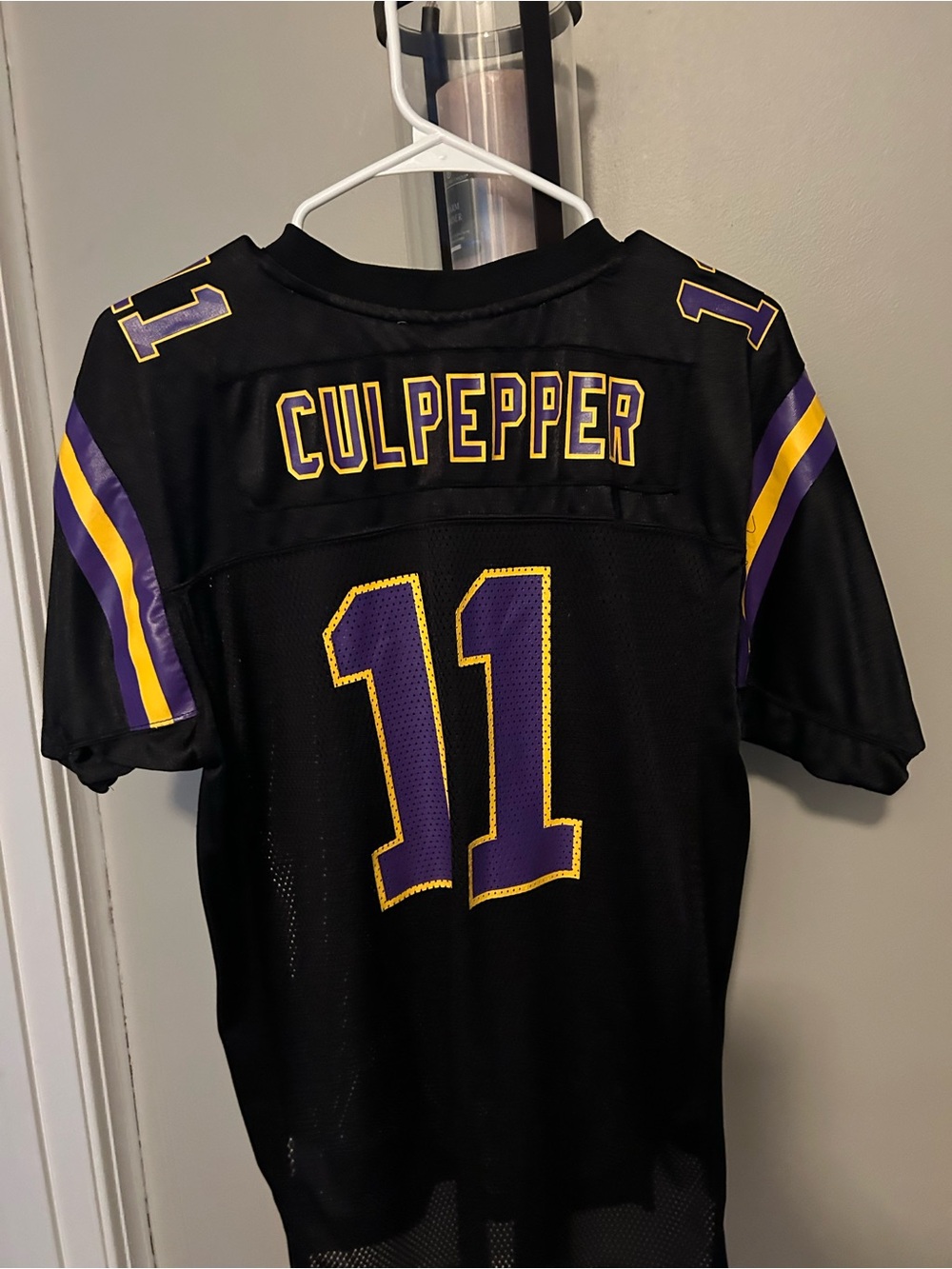 NFL Culpepper #11 Black & Purple Football Jersey Vikings youth XL